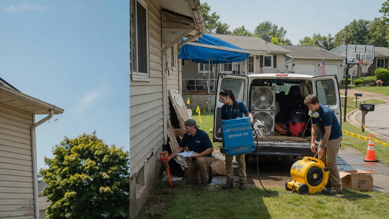 Ceiling Leak Cleanup in Christiansburg, OH near me